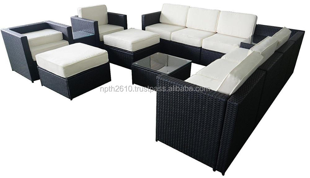 Poly rattan garden furniture