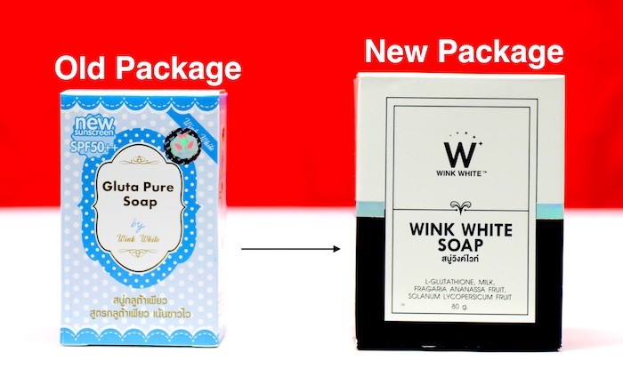2 Savons Blanchissants Wink White Gluta - Éclaircissant Visage/corps à La Glutathion (Neuf)