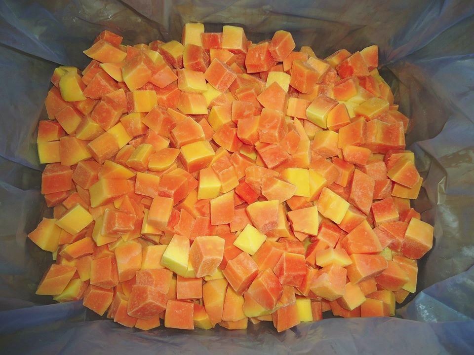 越南iqf冷冻木瓜块好价2021 - buy frozen papaya chunks,iqf papaya