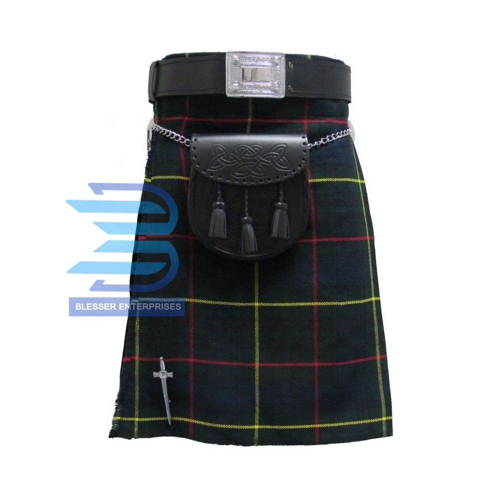 Para hombres 8-metros tradicional kilt escocés hecho de 100/% lana acrílico 16oz Macdonald