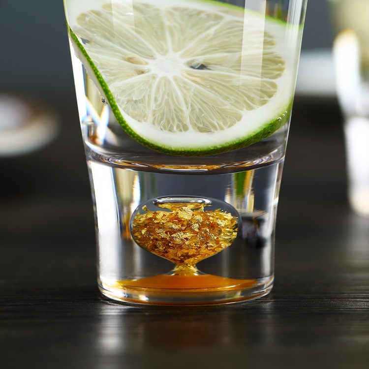 glass golden flakes water glasses set - buy water set,juice