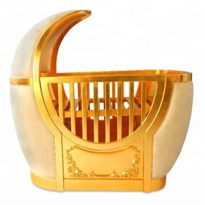 gold baby cot