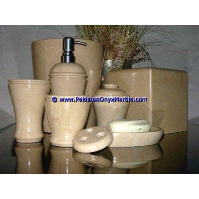 Уникальный мрамора, аксессуары для ванной комнаты Jet Set черный, бежевый, дерева, BURMATEAK