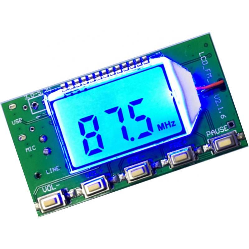 5W FM Transmitter Digital LED FM Radio Station PLL Stereo frequency Transponder