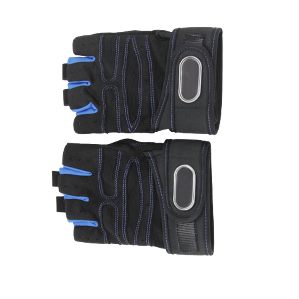 Мужские перчатки для занятий спортом, регулируемые перчатки на полпальца с накидкой на запястье, для занятий фитнесом и тяжелой атлетикой, 2021