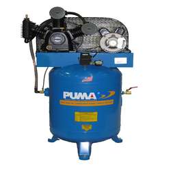 Puma Industries TE-3040V Belt-Drive 2 Stage Air Compressor, 5 HP, 40 Gallon