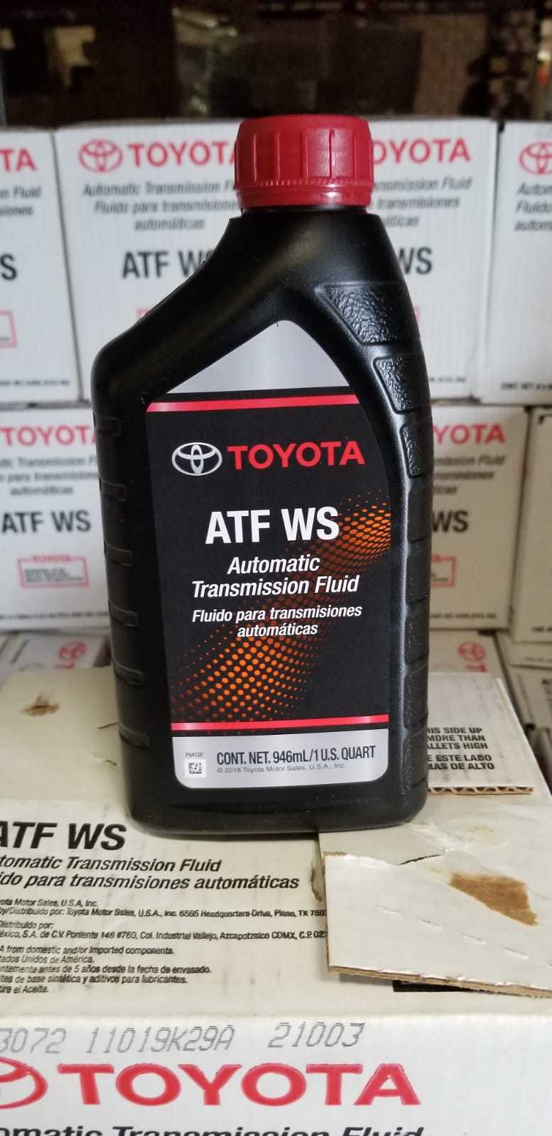 Genuine Toyota ATF WS Automatic Transmission Fluid - 1 Quart Bottle (00289-ATFWS)