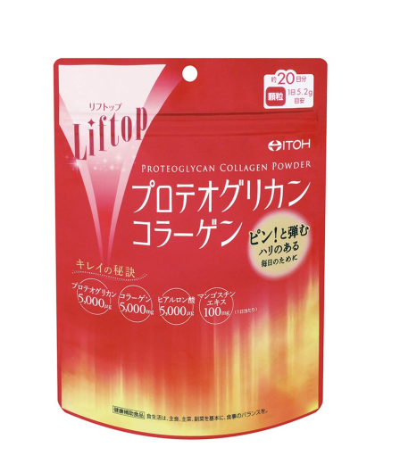 Протеогликановый коллаген, повседневное ощущение напряжения кожи, упругий роскошный косметический порошок, содержащий протеогликаны, сделано в Японии, для здоровья