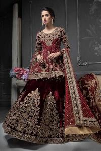 bridal dresses pakistani red