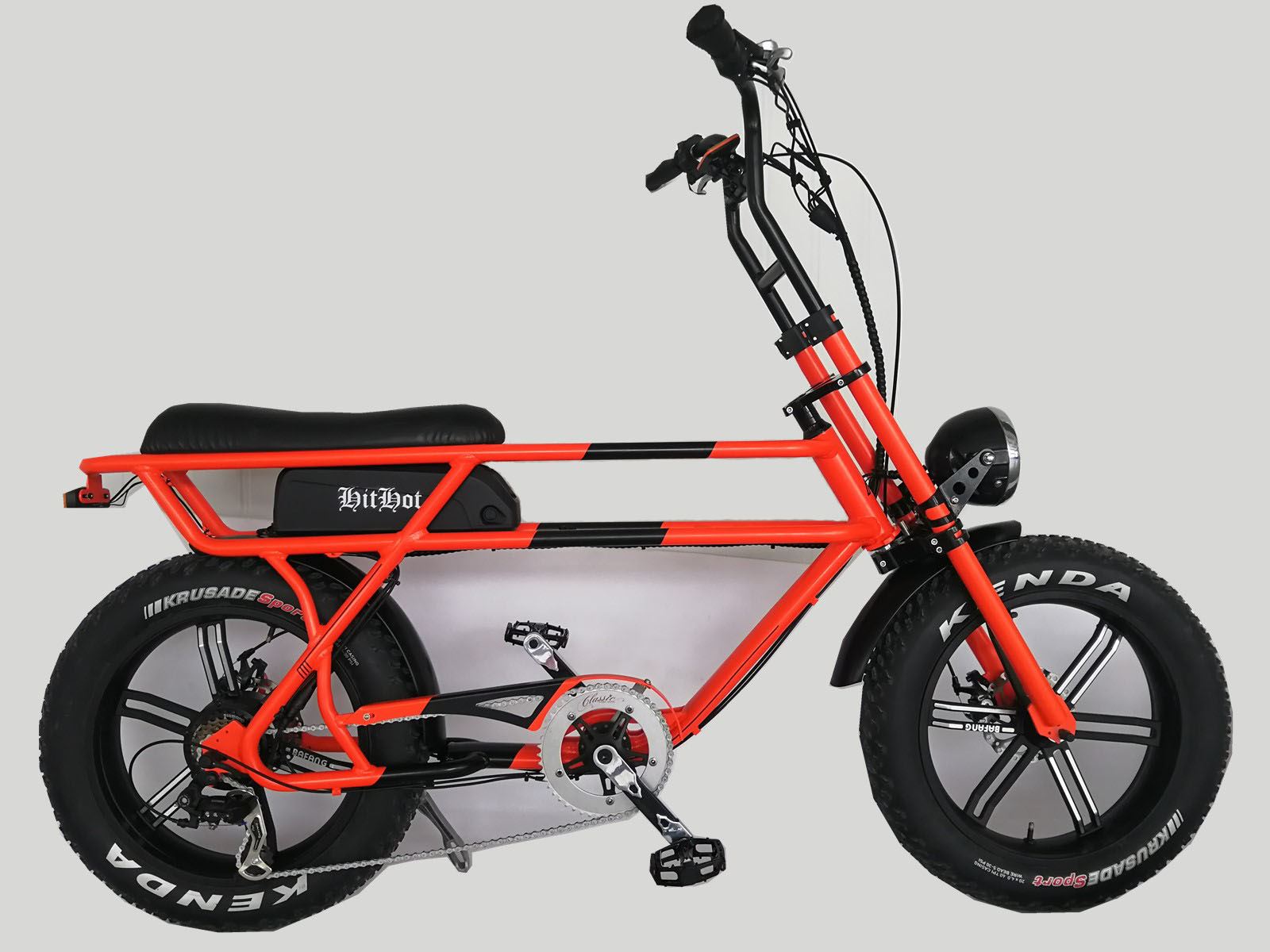 20英寸铝框架 48v 750w baffang 轮毂马达脂肪轮胎电动自行车 500w