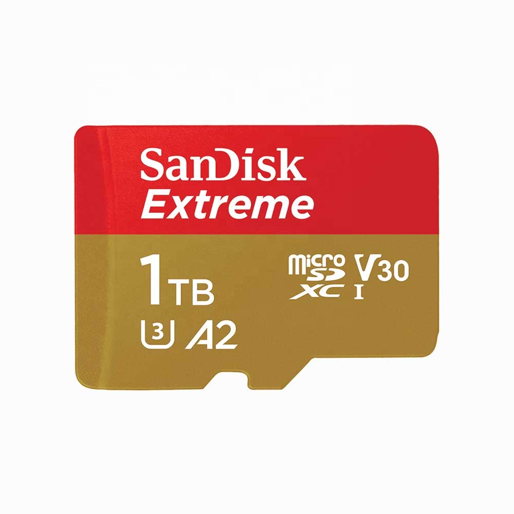 100% Оригинальный двойной флеш-накопитель SanDisk Micro SD карты с адаптером SD Extreme UHS-I A2 V30 C10 флеш-карта TF слот для карт памяти 1 ТБ