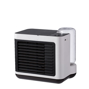Mini Refroidisseur Dair /Évaporateur et Humidificateur avec 7 Couleurs LED Mobile Climatisation 3 Vitesses Climatiseur Portable