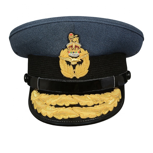 RAF Officre/'s Cap 1 Rows Gold O//L Peak Cap R626