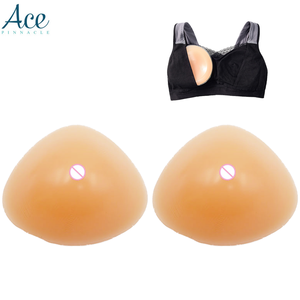 400g All size Soft comfortable Artificial realistic triangle mastectomy prothesis Breast cancer Silicone Breast Form Falsies
