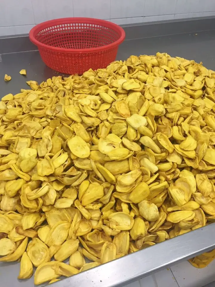 DRIED JACKFRUIT/DEHYDRATED JACKFRUIT/CRISPY JACKFRUIT CHIPS SNACK EXPORT STANDARD FROM VIETNAM