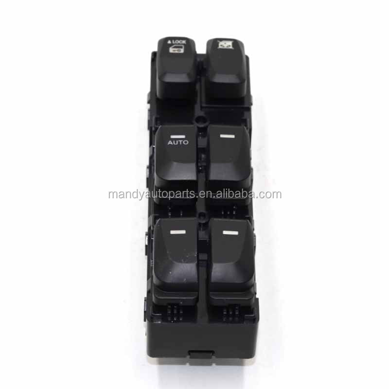 Black Door Power Window Switch Rear Right 93580-3S000 For Sonata 2011-2014 New
