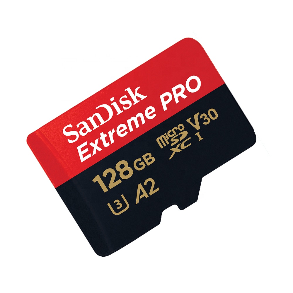 100% Оригинальный двойной флеш-накопитель SanDisk Extreme Pro Micro SD карты с адаптером SD UHS-I A1 U3 V30 C10 флэш-памяти SDXC карты 128 Гб карта памяти