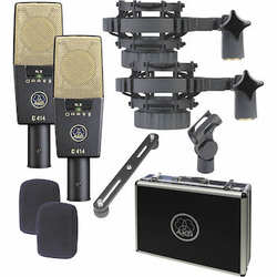Comprar 3 obter 1 frete Marca Original Novo AKG Pro Audio C414 XLS Stereoset Instrumento Microfone Condensador, Multipadrão