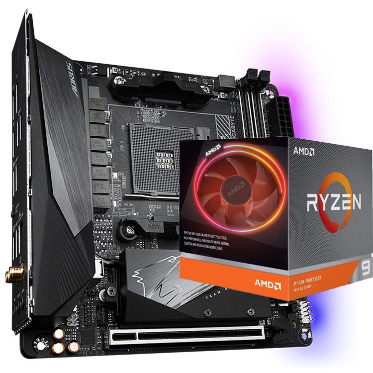 GIGABYTE B550I AORUS PRO AX AMD AM4 ITXゲーム使用