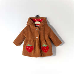 Baby Girls Cotton Clothes Children's Winter Jacket Plush Fur Coat