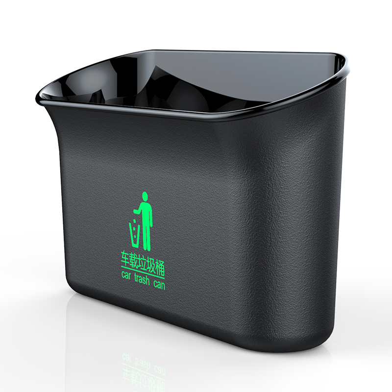 Blue WJM Car Silicone Trash Can with Lid Car Cup Holder Trash Bin Auto Vehicle Car Garbage Can Bin Use in Auto Home Office