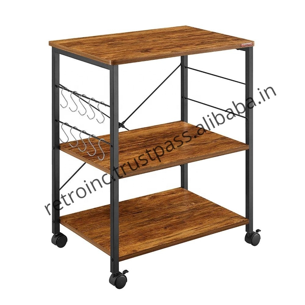Vintage Industrial Bar Cart Jodhpur Antique Style Bar Cart Rustic Finish Industrial Bar Cart Kitchen Trolley on Wheels