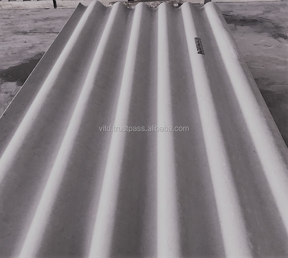 100% Non Asbestos Fiber Cement Corrugated Roofing Sheets With High Quality And Reasonable Price