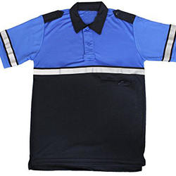 Camisa Pólo Camisas Polo Camisa do Uniforme de Segurança de Segurança de Guarda de segurança Com Zíper Frontal