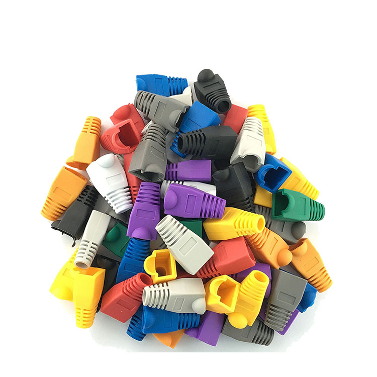 RoHS Blue Modular Plug Boot CAT6 Cat5e Strain Relief Boots
