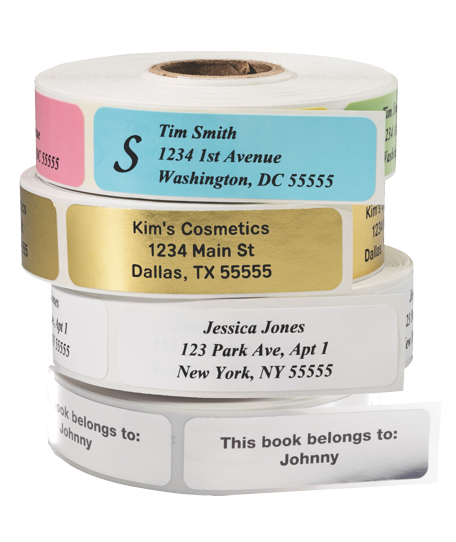 address labels personalized roll