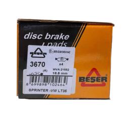 BRAKE LINING - BRAKE PADS FOR MERCEDES SPRINTER II - VW CRAFTER - volvo