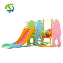 high quality colourful toy kids kindergarten children game park plasticswing Home Animal Toy Indoor Baby Plastic Slide