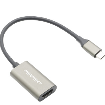 Алюминиевый адаптер 4K Type C-HDMI, переходник с USB 3,1 «папа» на HDMI «мама»
