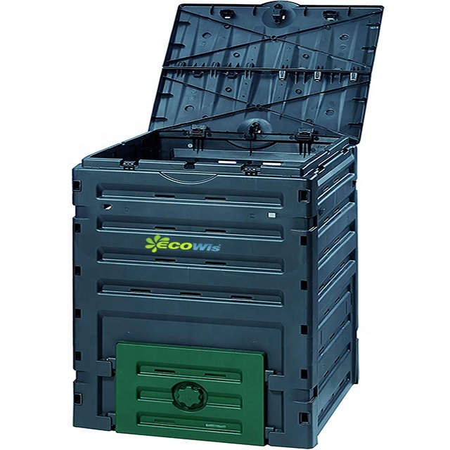 300L Plastic Compost Bin Backyard Composting, Garden 80-Gallon (300L) Composting
