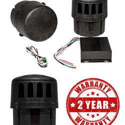 Car voice's one Treble and one Bass Snail Horn Waterproof Sandproof Super Loud Bass Siren Speaker