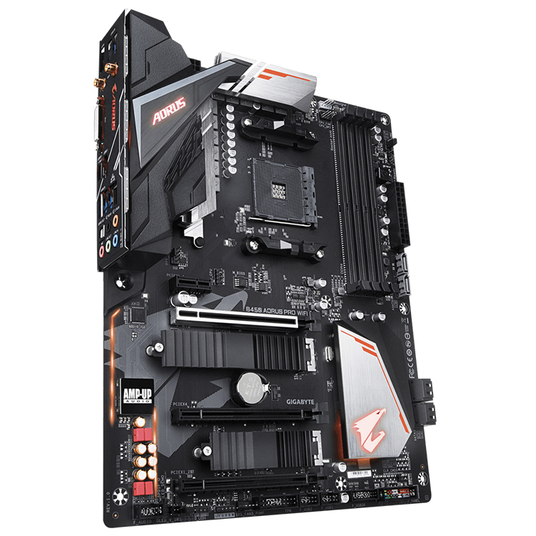 GIGABYTE B450 AORUS PRO WIFI Used Motherboard, AM4 Socket for AMD