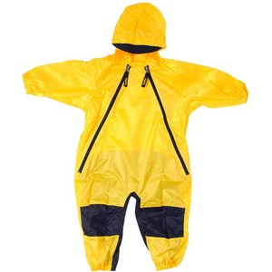 Kids Hooded Rainsuit Waterproof Coverall Toddler Rain Wear for Boys and Girs 2-12 Years