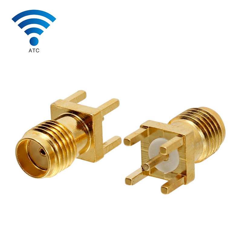 SMA RF Connector SMA-KWE ANTENNA SMA JACK Right Angle PCB Mount