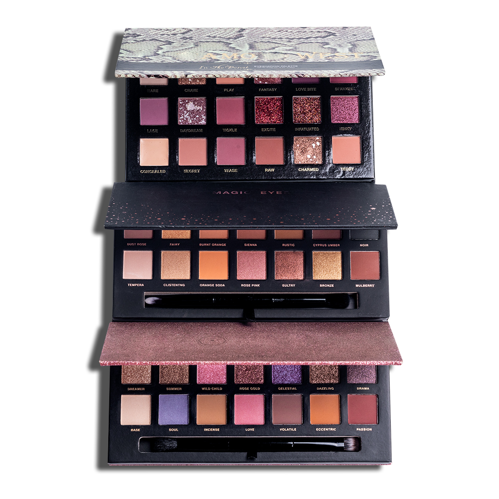 Мини Блестящие стойкие матовые тени для век от частного производителя, макияж, фабрика, оптовая продажа, металлическая палитра теней для век