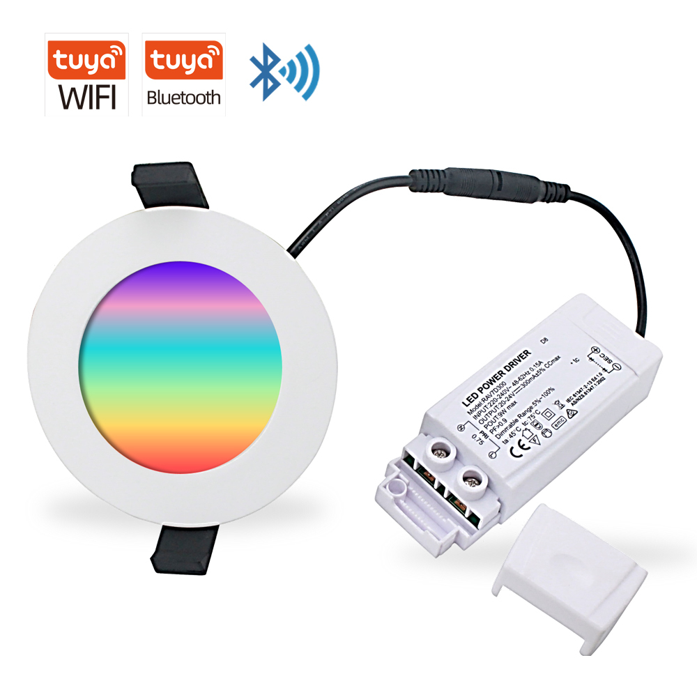 Smart Home LED Lighting RGB 12W Smart LED Downlight 90mm Cutout