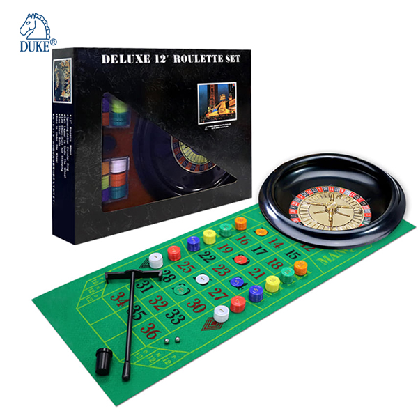 12" Deluxe Plastic Roulette Wheel Game Set
