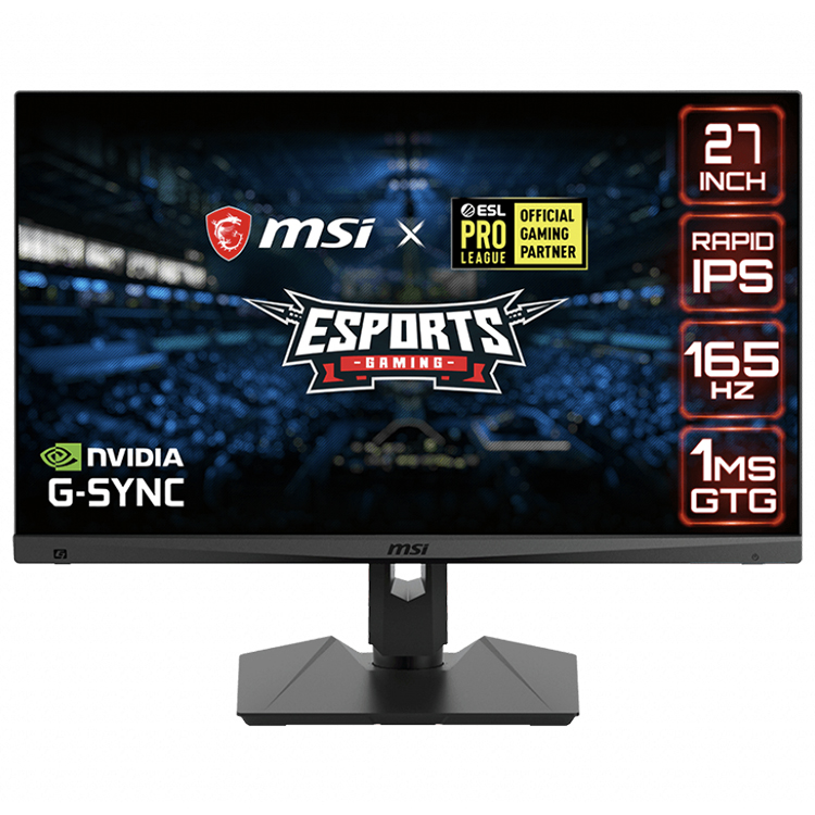 MSI MAG274QRF-QD ゲーミングモニター 27インチ WQHD MSI MAG274QRF-QD 27 Inch IPS WQHD Gaming Monitor - 165hz