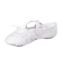 Sapatas de Lona Clássicas das mulheres Ballet Shoes-branco