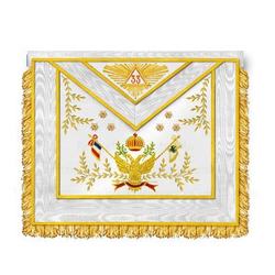 Masonic Blue Lodge Officers Apron Set of 11 Embroidered Aprons, Leather masonic regalia apron