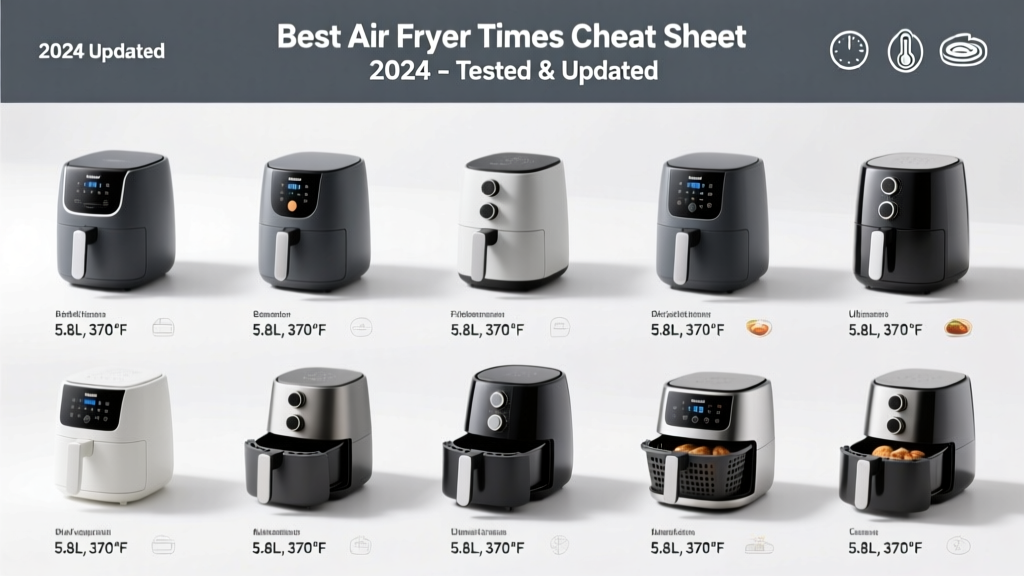 2024 Air Fryer Times Cheat Sheet (Tested & Updated)