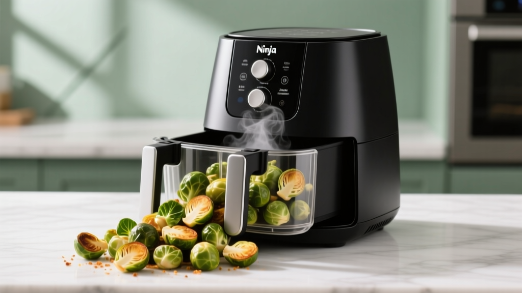Crispy Brussels Sprouts in Ninja Dual Air Fryer