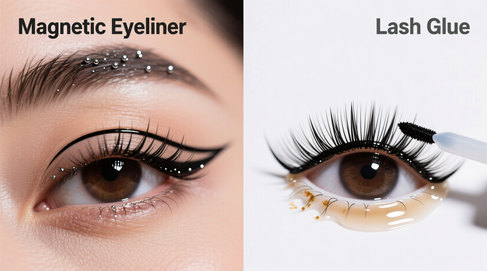 magnetic eyeliner vs lash glue which holds falsies more securely