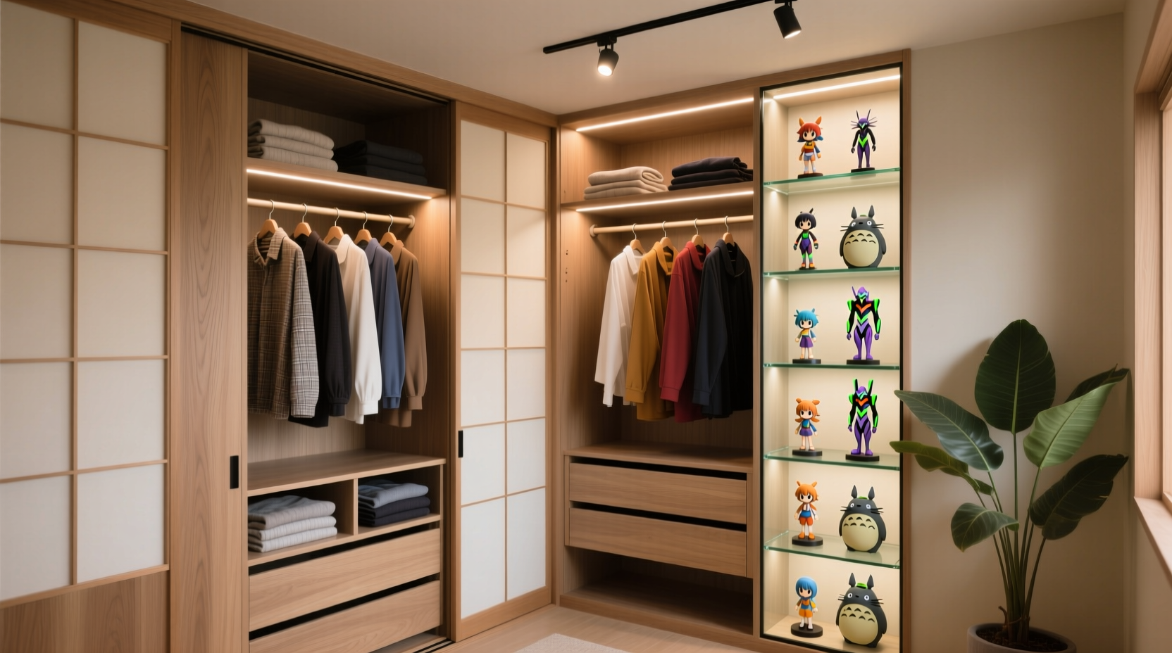 closet organization tips for anime figures