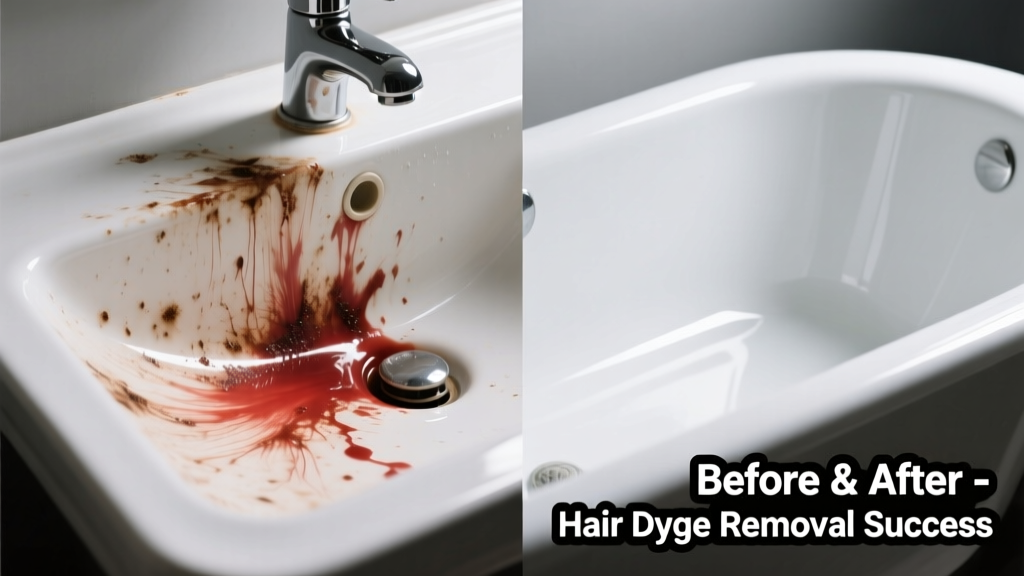 How to Remove Hair Dye from Porcelain Sinks & Tubs