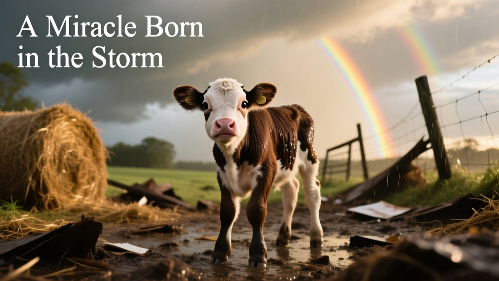 Surprise Baby Cow Born During Hurricane in NC Is a True Miracle